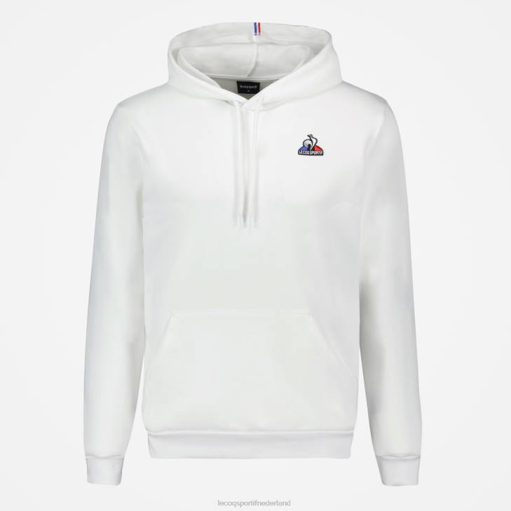 kleding LDBJ441 Heren Le Coq Sportif sweatshirt met capuchon wit