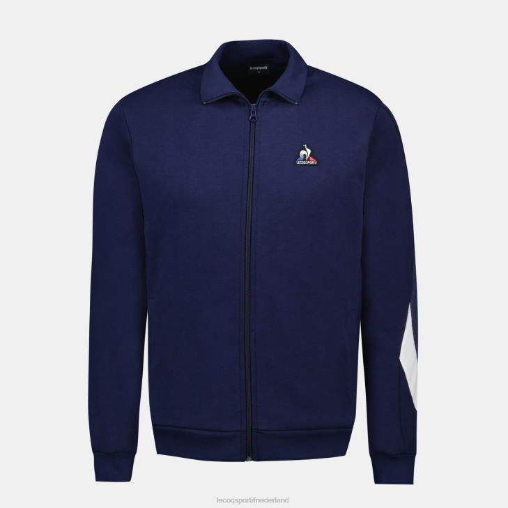 kleding LDBJ445 Heren Le Coq Sportif sweatshirt met rits blauw