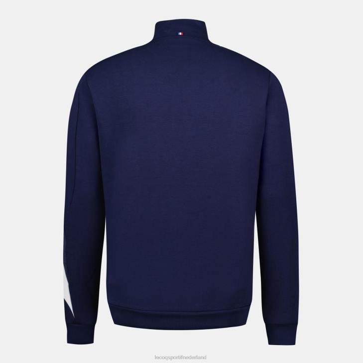kleding LDBJ445 Heren Le Coq Sportif sweatshirt met rits blauw