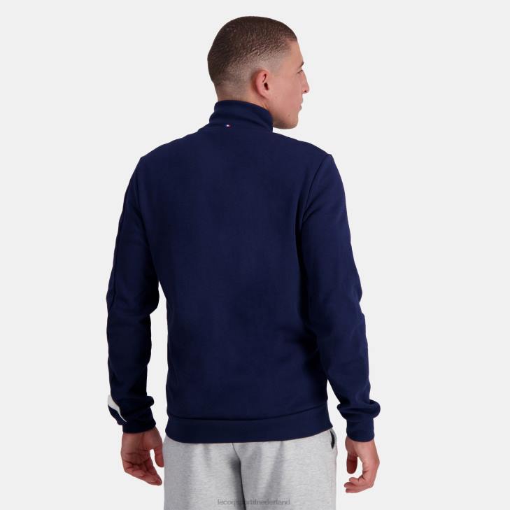 kleding LDBJ445 Heren Le Coq Sportif sweatshirt met rits blauw