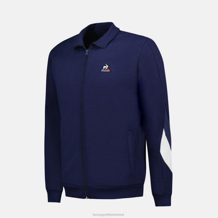kleding LDBJ445 Heren Le Coq Sportif sweatshirt met rits blauw