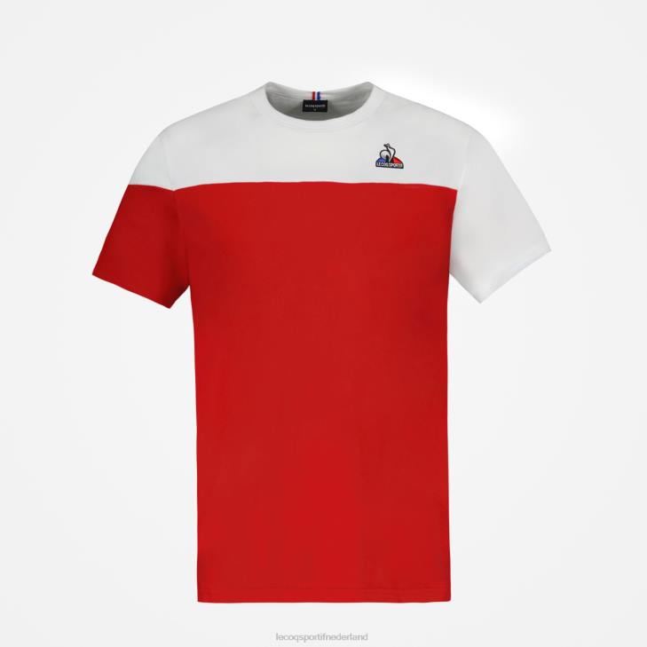 kleding LDBJ446 Heren Le Coq Sportif t-shirt rood