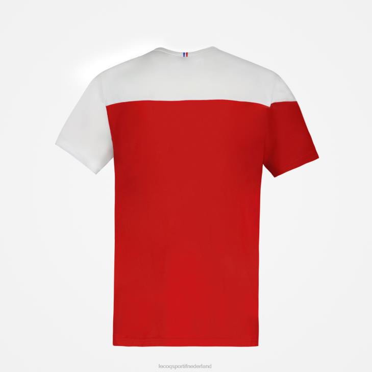 kleding LDBJ446 Heren Le Coq Sportif t-shirt rood