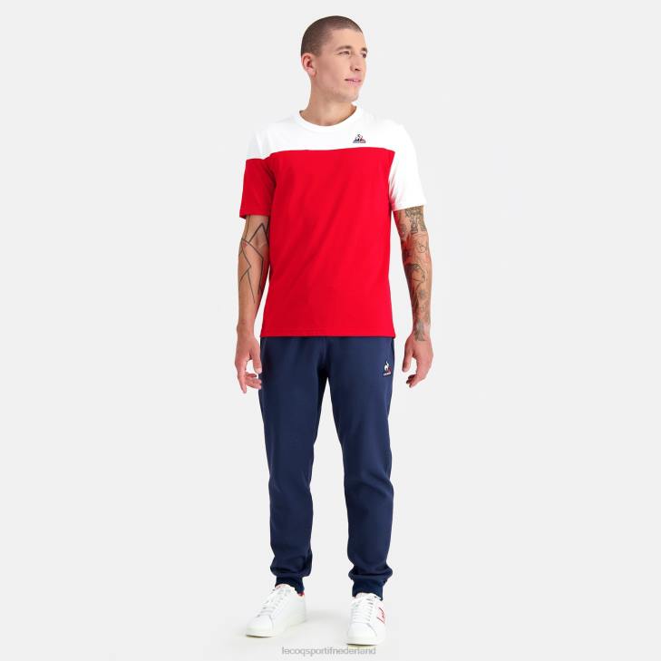 kleding LDBJ446 Heren Le Coq Sportif t-shirt rood