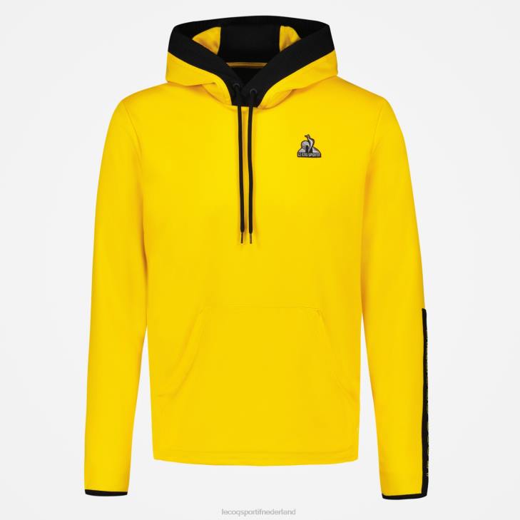 kleding LDBJ451 Heren Le Coq Sportif sweatshirt met capuchon geel