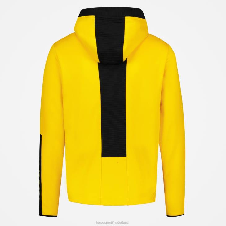 kleding LDBJ451 Heren Le Coq Sportif sweatshirt met capuchon geel