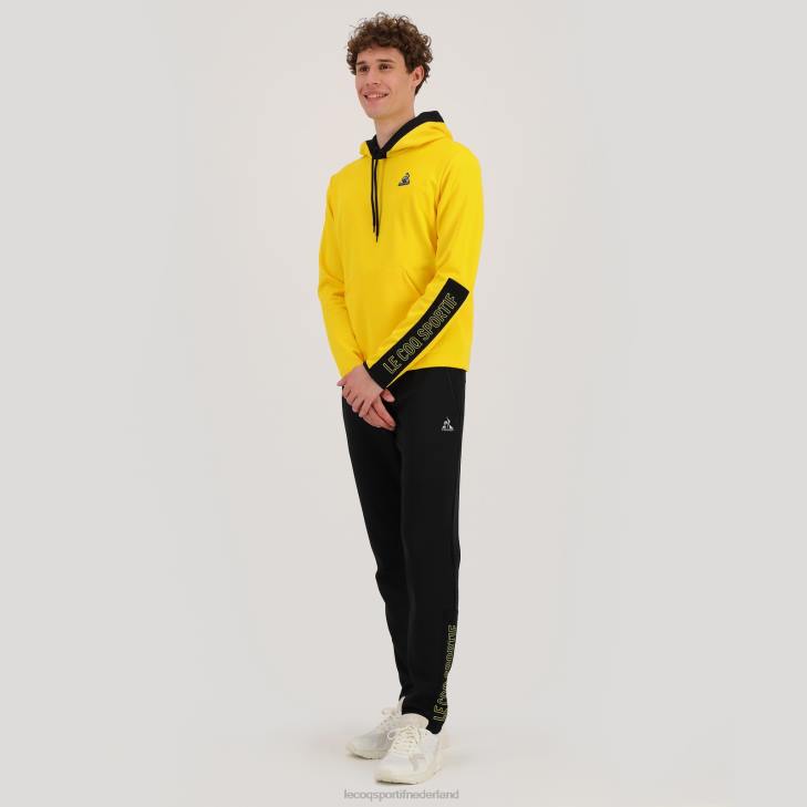 kleding LDBJ451 Heren Le Coq Sportif sweatshirt met capuchon geel