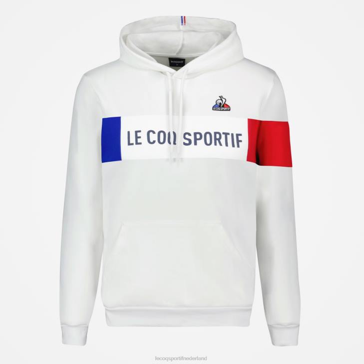 kleding LDBJ454 Heren Le Coq Sportif sweatshirt met capuchon wit