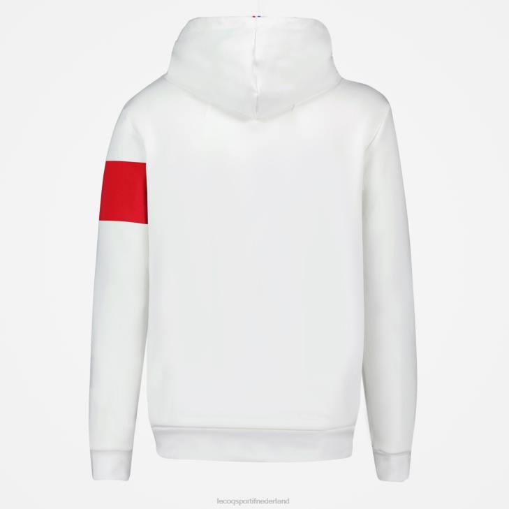 kleding LDBJ454 Heren Le Coq Sportif sweatshirt met capuchon wit