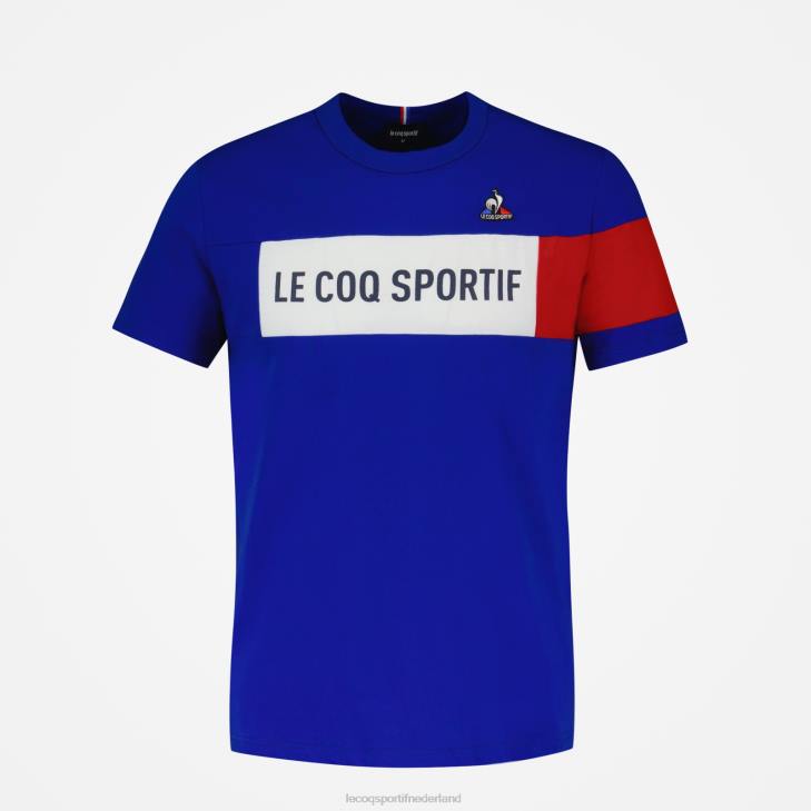 kleding LDBJ457 Heren Le Coq Sportif t-shirtje blauw
