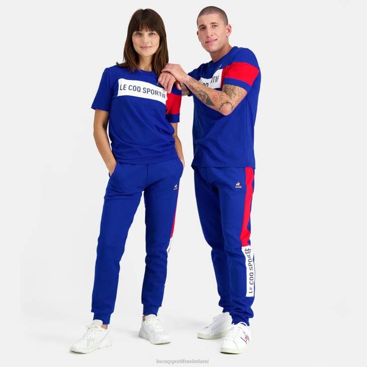 kleding LDBJ457 Heren Le Coq Sportif t-shirtje blauw