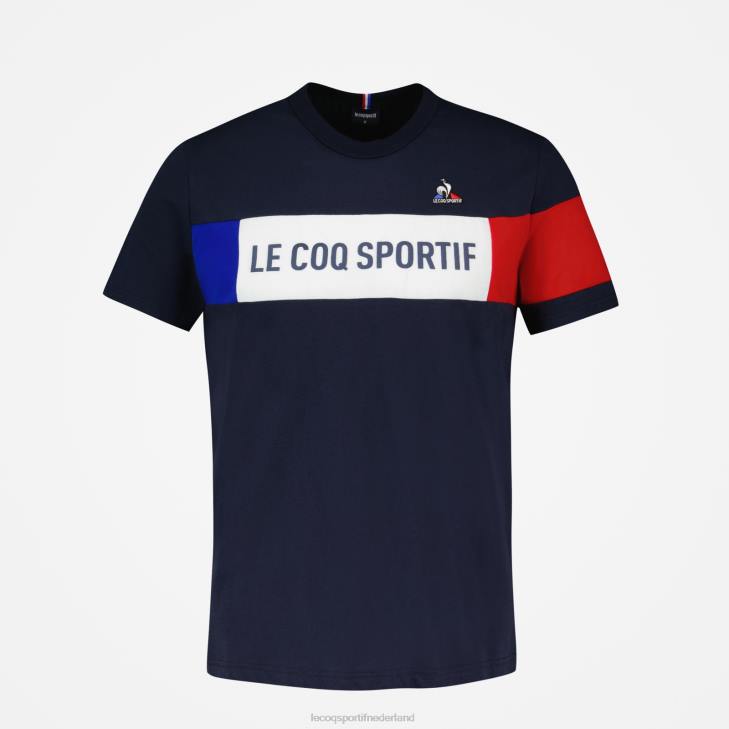 kleding LDBJ458 Heren Le Coq Sportif t-shirtje blauw