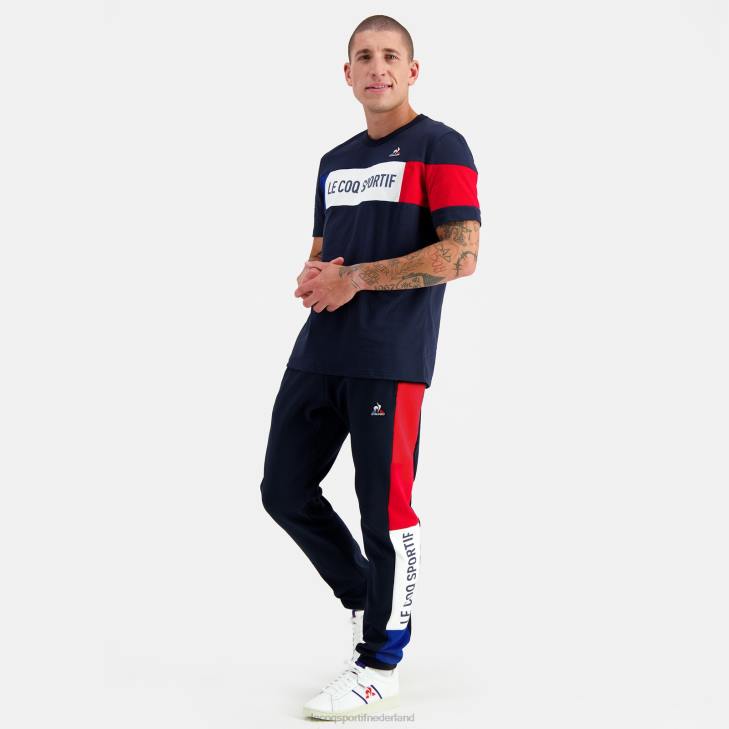 kleding LDBJ458 Heren Le Coq Sportif t-shirtje blauw