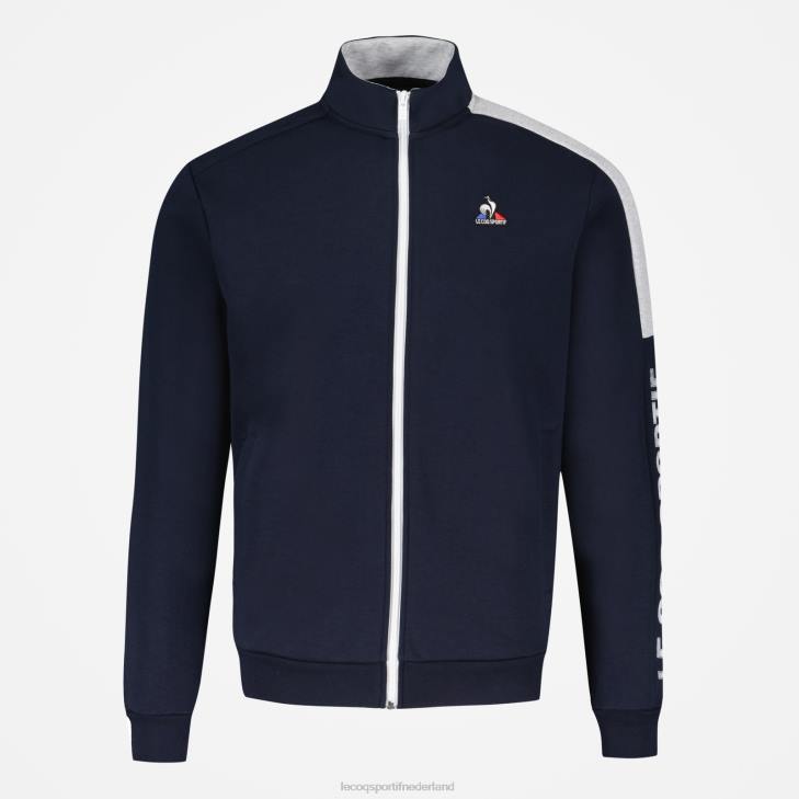 kleding LDBJ459 Heren Le Coq Sportif sweatshirt met rits blauw