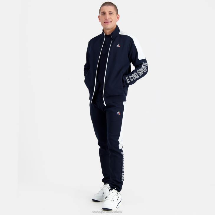 kleding LDBJ459 Heren Le Coq Sportif sweatshirt met rits blauw