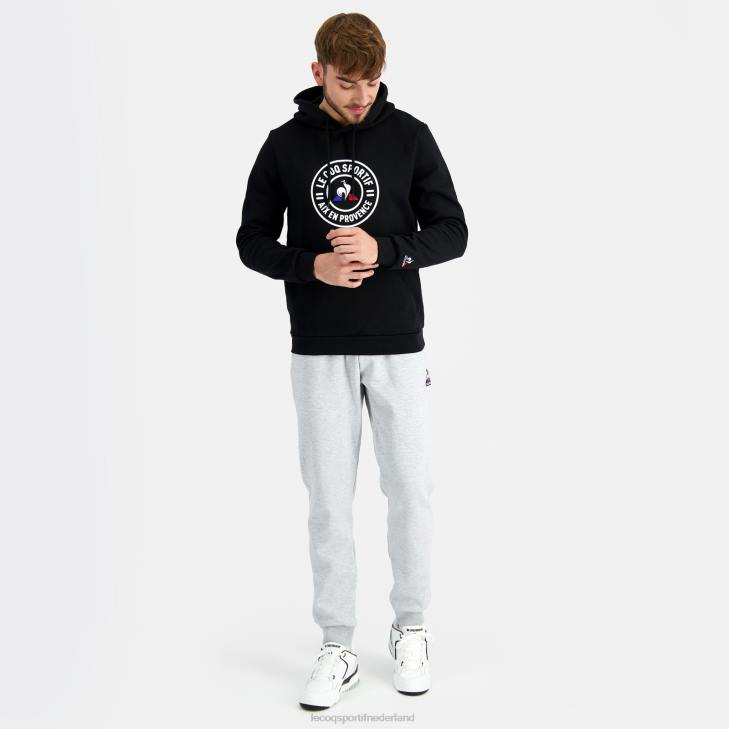 kleding LDBJ46 Heren Le Coq Sportif sweatshirt met capuchon zwart