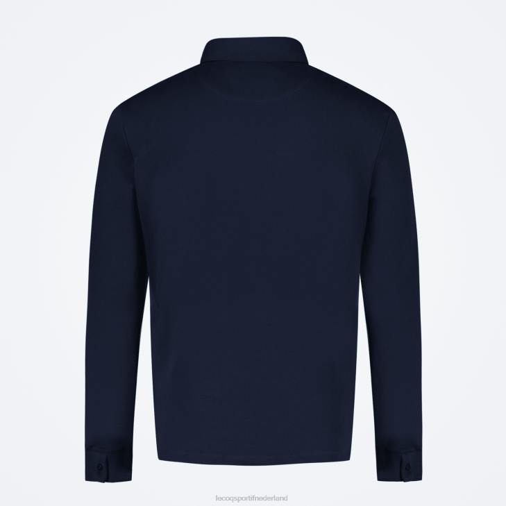 kleding LDBJ460 Heren Le Coq Sportif overhemd blauw