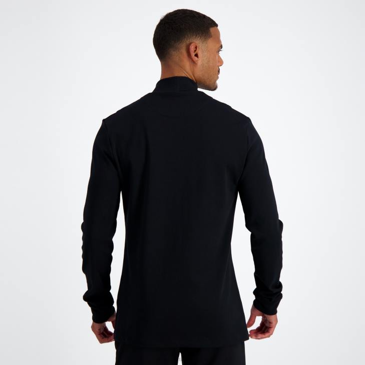 kleding LDBJ461 Heren Le Coq Sportif t-shirt met lange mouwen zwart