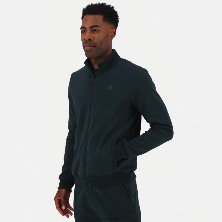 kleding LDBJ463 Heren Le Coq Sportif sweatshirt met rits groen