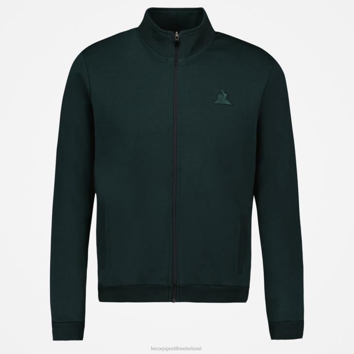 kleding LDBJ463 Heren Le Coq Sportif sweatshirt met rits groen