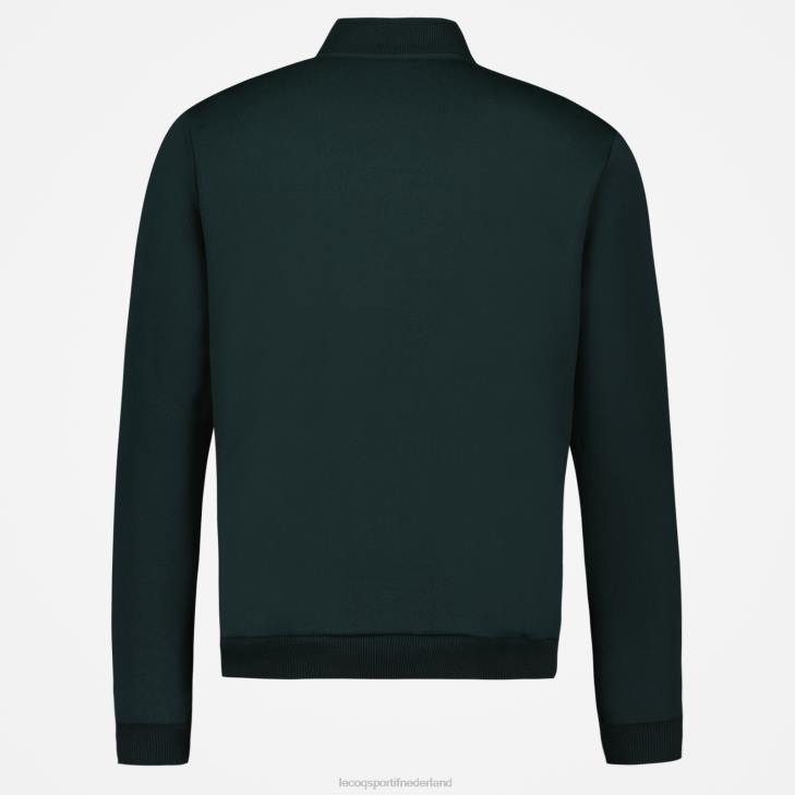 kleding LDBJ463 Heren Le Coq Sportif sweatshirt met rits groen