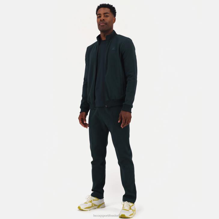 kleding LDBJ463 Heren Le Coq Sportif sweatshirt met rits groen