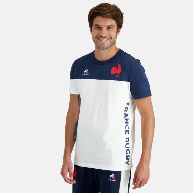 kleding LDBJ469 Heren Le Coq Sportif t-shirt veelkleurig
