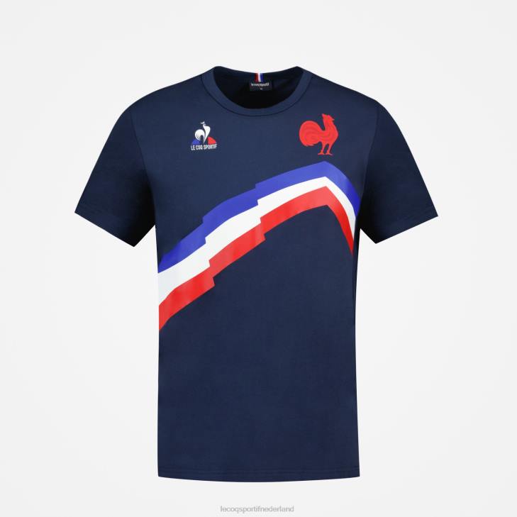 kleding LDBJ471 Heren Le Coq Sportif t-shirtje blauw