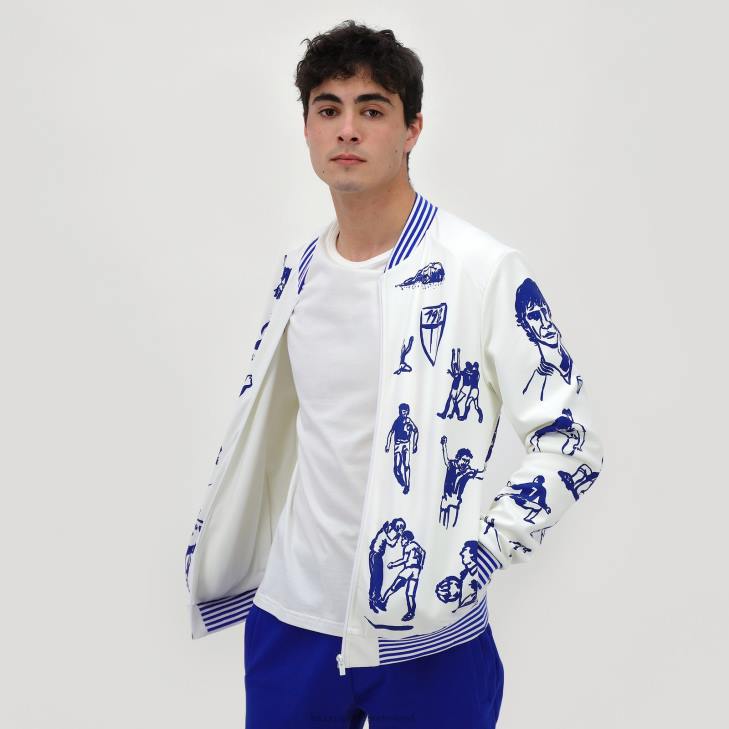 kleding LDBJ472 Heren Le Coq Sportif sweatshirt met ritssluiting wit