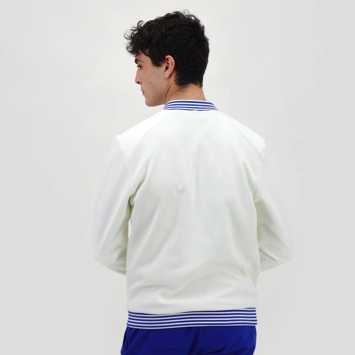kleding LDBJ472 Heren Le Coq Sportif sweatshirt met ritssluiting wit