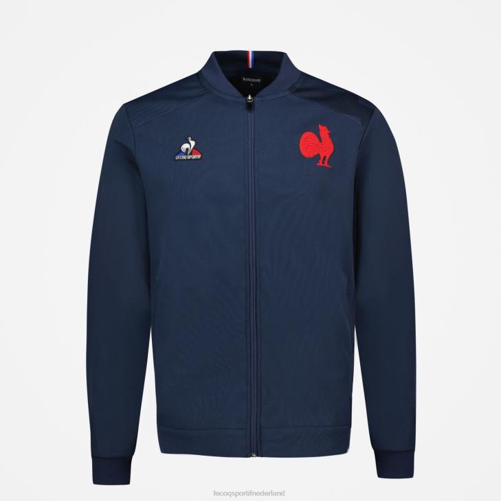 kleding LDBJ474 Heren Le Coq Sportif sweatshirt met rits blauw