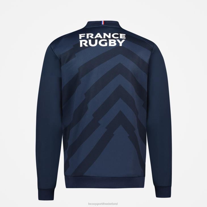 kleding LDBJ474 Heren Le Coq Sportif sweatshirt met rits blauw