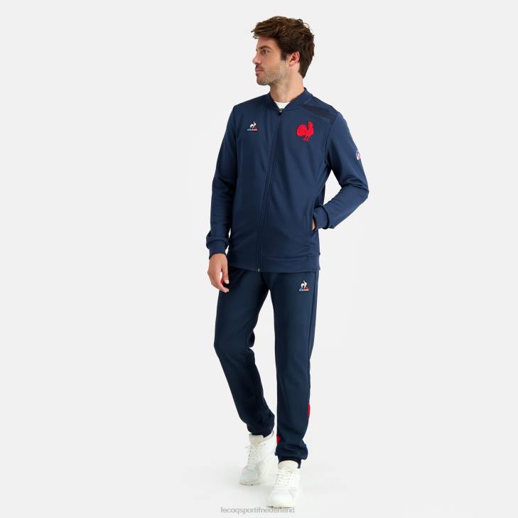 kleding LDBJ474 Heren Le Coq Sportif sweatshirt met rits blauw