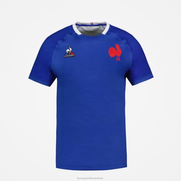 kleding LDBJ475 Heren Le Coq Sportif replica jersey rugby 7 - equipe de france blauw