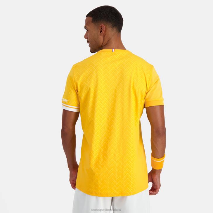 kleding LDBJ478 Heren Le Coq Sportif t-shirtje oranje