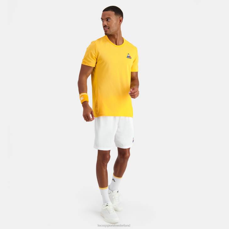 kleding LDBJ478 Heren Le Coq Sportif t-shirtje oranje