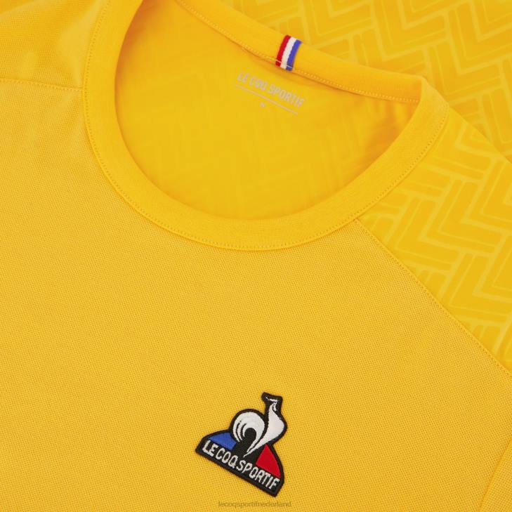 kleding LDBJ478 Heren Le Coq Sportif t-shirtje oranje