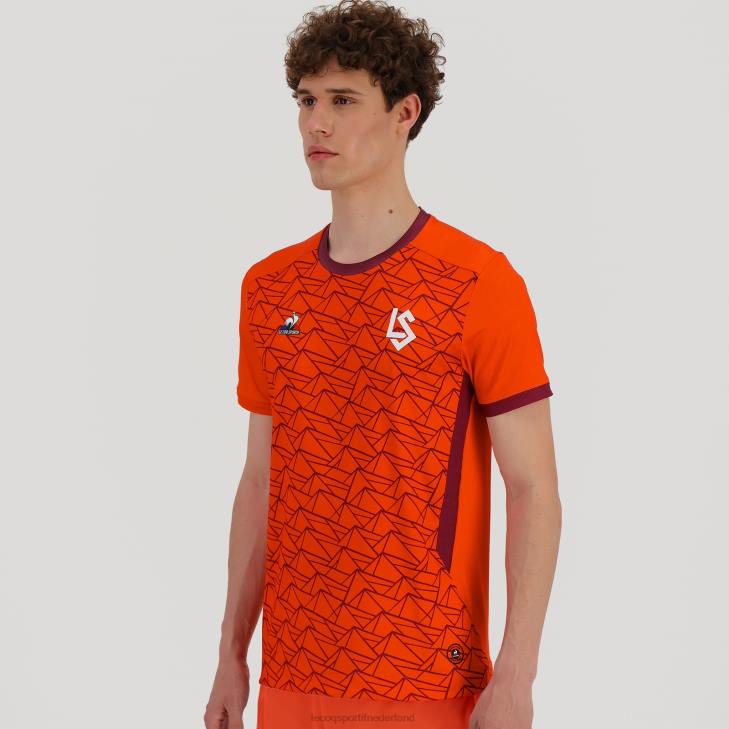 kleding LDBJ479 Heren Le Coq Sportif trui oranje