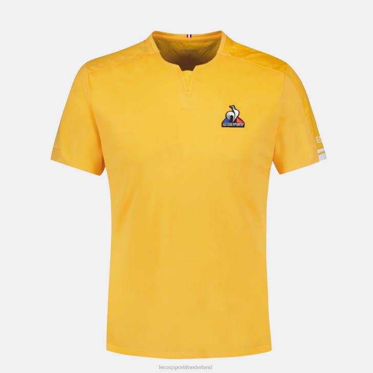 kleding LDBJ483 Heren Le Coq Sportif t-shirtje oranje