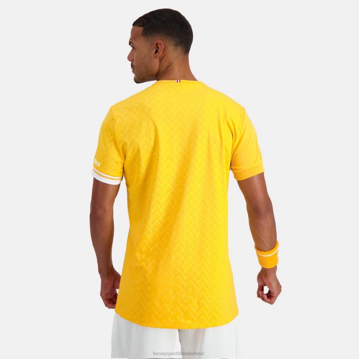 kleding LDBJ483 Heren Le Coq Sportif t-shirtje oranje