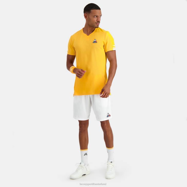 kleding LDBJ483 Heren Le Coq Sportif t-shirtje oranje