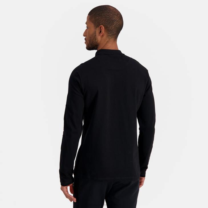 kleding LDBJ487 Heren Le Coq Sportif polo zwart