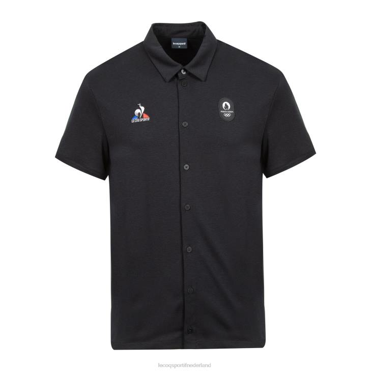 kleding LDBJ488 Heren Le Coq Sportif t-shirt zwart