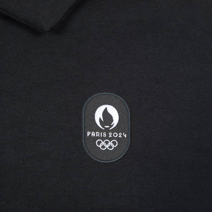 kleding LDBJ489 Heren Le Coq Sportif sweatshirt met ritssluiting zwart