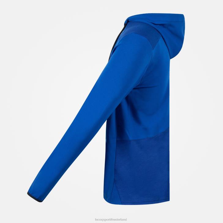 kleding LDBJ491 Heren Le Coq Sportif sweatshirt met capuchon blauw