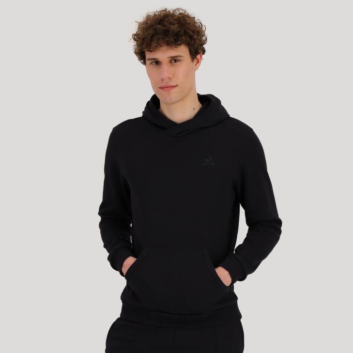 kleding LDBJ493 Heren Le Coq Sportif sweatshirt met capuchon zwart