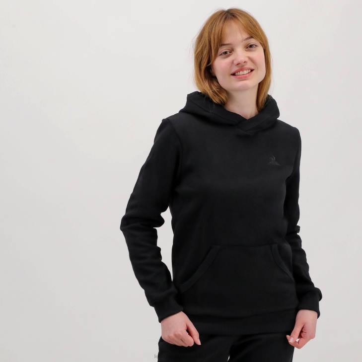 kleding LDBJ493 Heren Le Coq Sportif sweatshirt met capuchon zwart