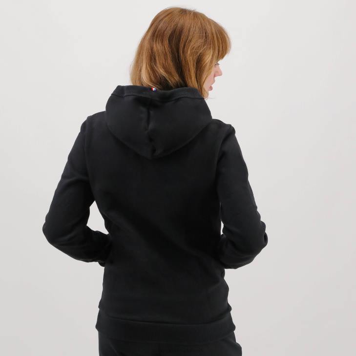 kleding LDBJ493 Heren Le Coq Sportif sweatshirt met capuchon zwart