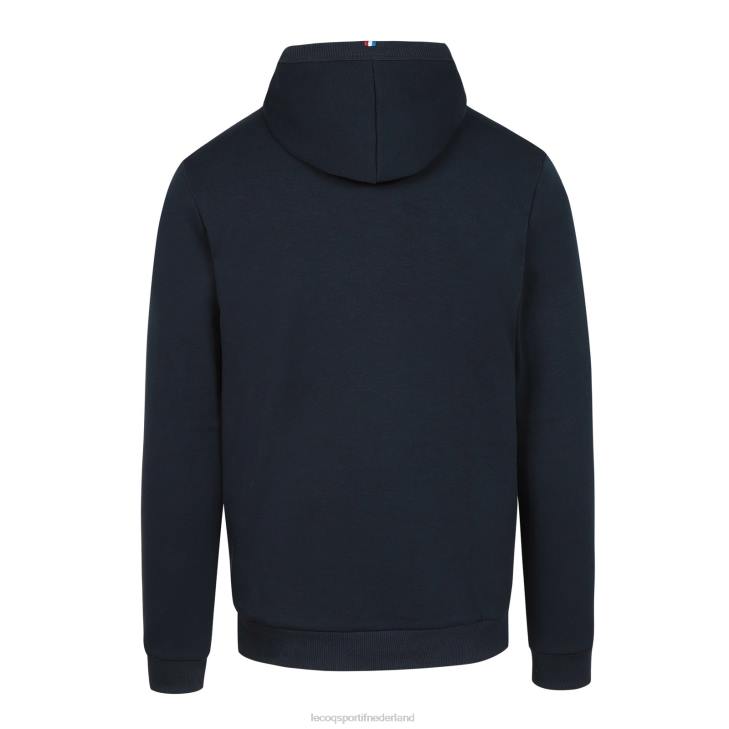 kleding LDBJ494 Heren Le Coq Sportif sweatshirt met capuchon blauw