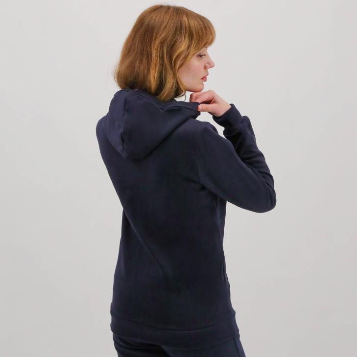 kleding LDBJ494 Heren Le Coq Sportif sweatshirt met capuchon blauw
